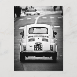Fiat 500 in Rome, Italië Briefkaart