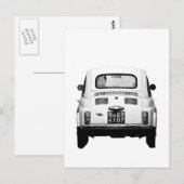 Fiat 500 in Rome, Italië Briefkaart (Voorkant / Achterkant)