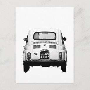 Fiat 500 in Rome, Italië Briefkaart