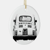 Fiat 500 in Rome, Italië. Keramisch Ornament (Rechts)