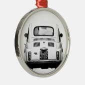 Fiat 500 in Rome, Italië. Metalen Ornament (Rechts)