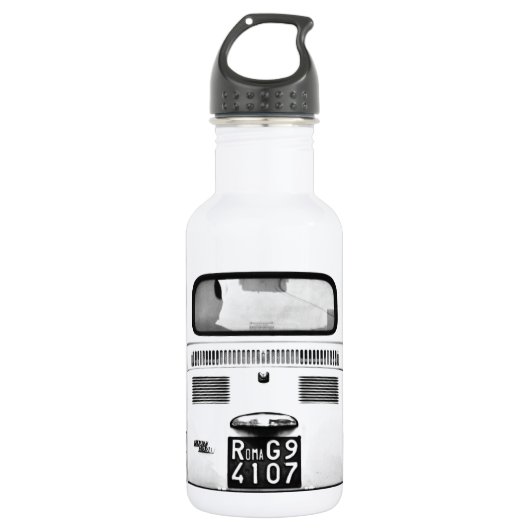 Fiat 500 in Rome, Italië. Waterfles (Voorkant)