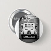 Fiat 500 in Rome Ronde Button 5,7 Cm (Voorkant /achterkant)