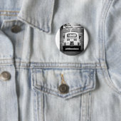 Fiat 500 in Rome Ronde Button 5,7 Cm (In situ)