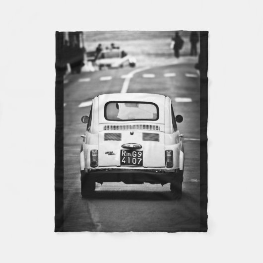Fiat 500, Italië, Fleece Blanket vintage car (Voorkant)