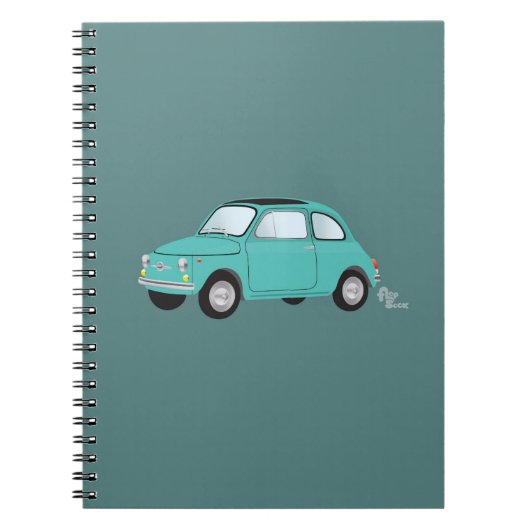 Fiat 500-laptop notitieboek (Voorkant)