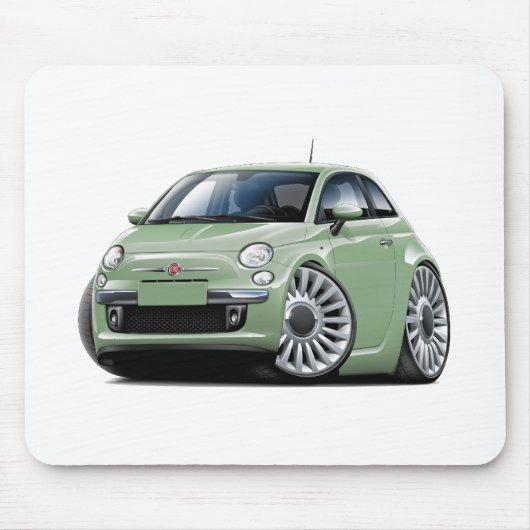 Fiat 500 Lt groene auto Muismat (Voorkant)
