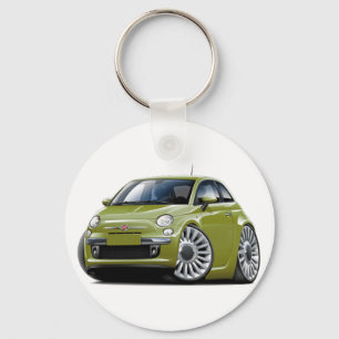 Fiat 500 Olijfolie Sleutelhanger