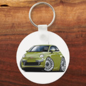Fiat 500 Olijfolie Sleutelhanger (Voorkant)