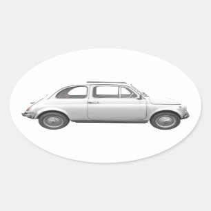 Fiat 500 ovale sticker