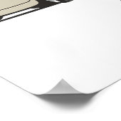 Fiat 500 personalized for Olivia Poster (Hoek)