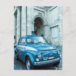 Fiat 500 politiewagen in Italië Briefkaart