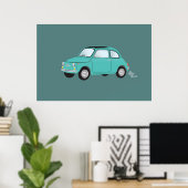 Fiat 500 Poster (Thuiskantoor)