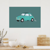 Fiat 500 Poster (Keuken)