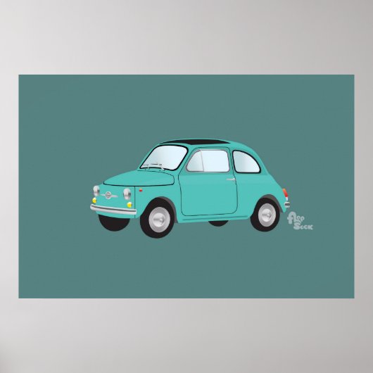 Fiat 500 Poster (Voorkant)