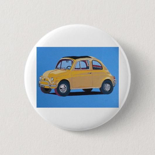 Fiat 500 ronde button 5,7 cm (Voorkant)