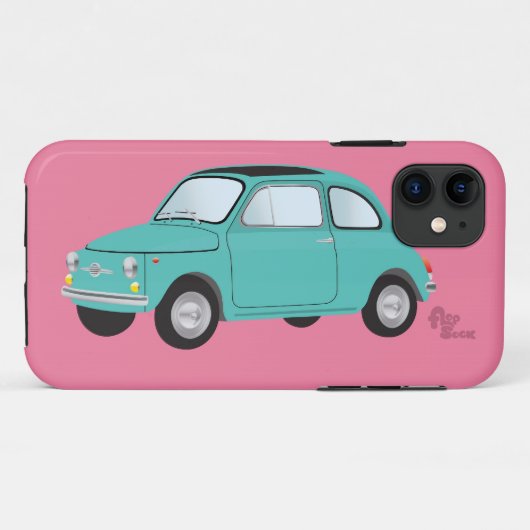 Fiat 500-telefoonbehuizing Case-Mate iPhone case (Achterkant (horizontaal))