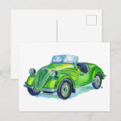 Fiat 500 "Topolino" (1939) Italië Briefkaart (Voorkant / Achterkant)