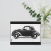 Fiat 500 Topolino Briefkaart (Staand voorkant)