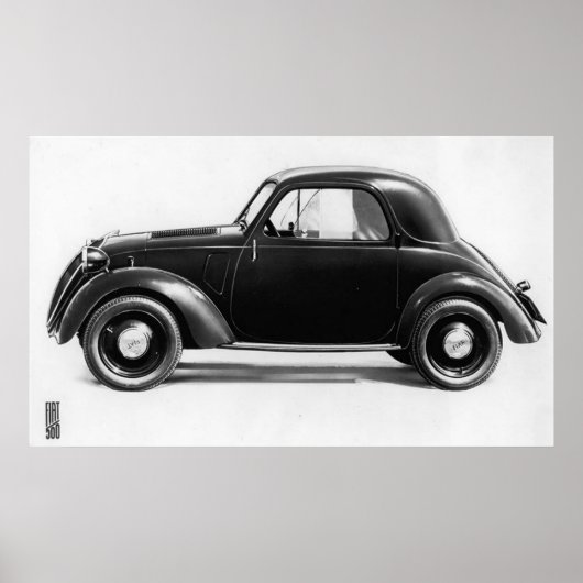 Fiat 500 Topolino Poster (Voorkant)