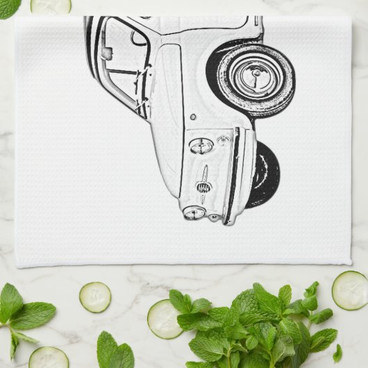 Fiat 500 Topolino Theedoek (Gevouwen)