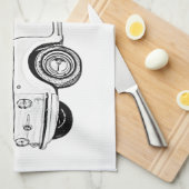 Fiat 500 Topolino Theedoek (Quarter Fold)