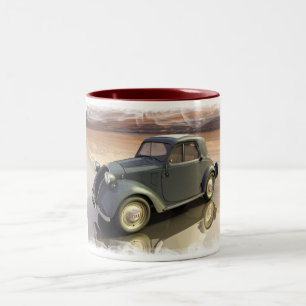 Fiat 500 Topolino topolino Tweekleurige Koffiemok