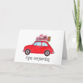 Fiat 500 verjaardags kaart (Voorkant)