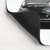 Fiat 500 zwarte auto muismat (Hoek)