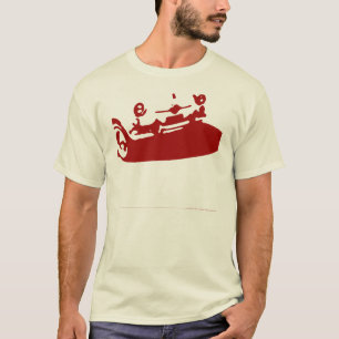 Fiat 600 Detail - Donkerrood op lichte shirten T-shirt
