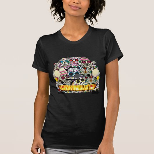 Fiat Abarth SuGar Skulls T-shirt (Voorkant)