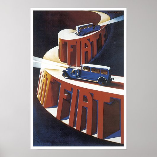 Fiat Ad Poster (Voorkant)