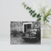 FIAT-auto in Italië in zwart-wit Briefkaart (Staand voorkant)