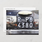 Fiat Cinquecento Briefkaart (Voorkant / Achterkant)