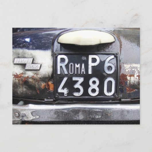 Fiat Cinquecento Briefkaart (Voorkant)