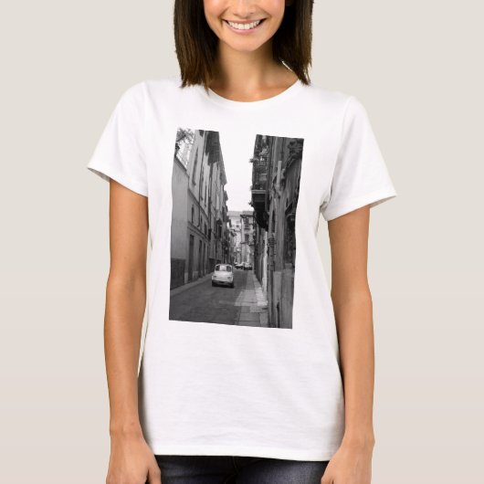 Fiat Cinquecento in Verona T-shirt (Voorkant)