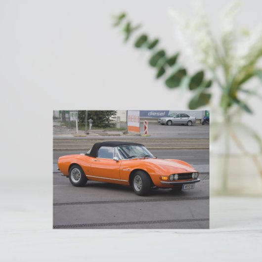 Fiat Dino Spider Briefkaart (Staand voorkant)