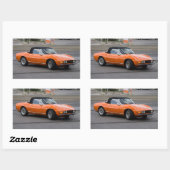 Fiat Dino Spider Rechthoekige Sticker (Vel)