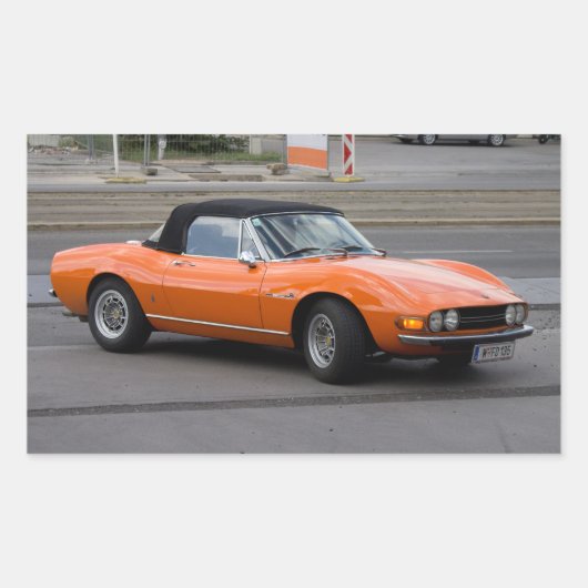 Fiat Dino Spider Rechthoekige Sticker (Voorkant)