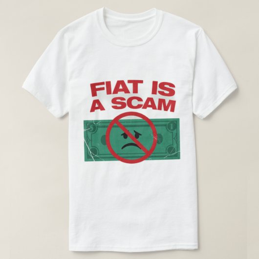 FIAT IS OPLICHTERIJ - Bitcoin Heren T-Shirt (Design voorkant)