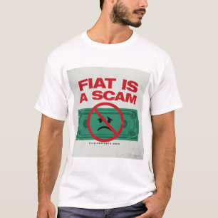 FIAT IS Oplichting - Bitcoin Heren T-Shirt
