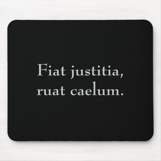 Fiat justitia, ruat caelum. muismat (Voorkant)