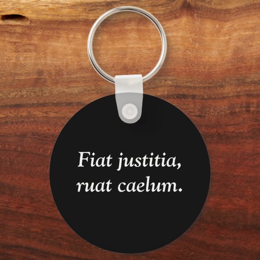 Fiat justitia, ruat caelum. sleutelhanger (Voorkant)