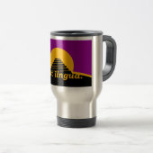 Fiat Lingua op Vlag Reissleepboot Reisbeker (Voorkant rechts)