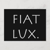 Fiat Lux Briefkaart (Voorkant)