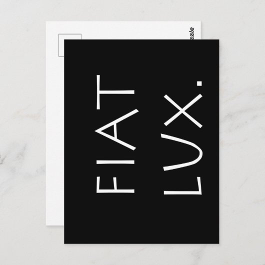 Fiat Lux Briefkaart (Voorkant / Achterkant)