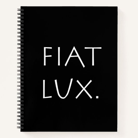 Fiat Lux Notitieboek (Voorkant)