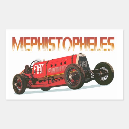Fiat Mephistopheles Rechthoekige Sticker (Voorkant)