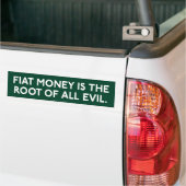Fiat Money Bumpersticker (Op Truck)
