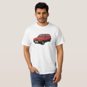 Fiat Panda 30/45 Mk1 (Tipo 141) Rood T-shirt (Voorkant volledig)